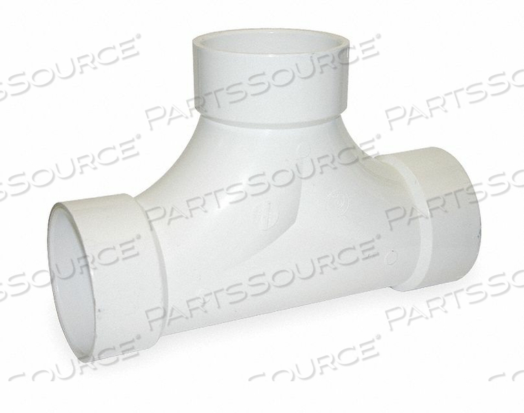 TWO-WAY CLEANOUT TEE, SCHEDULE 40, 3 IN X 3 IN X 3 IN FITTING PIPE SIZE, WHITE by Charlotte Pipe And Foundry Co.