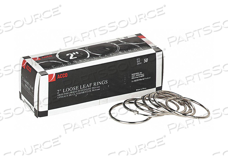 BINDER RING METAL STEEL PK50 by ACCO Brands