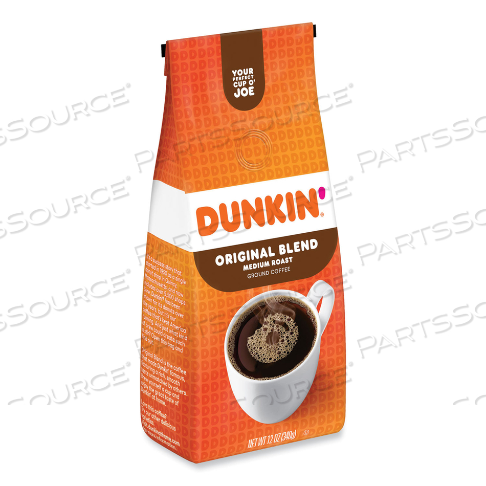 ORIGINAL BLEND COFFEE, DUNKIN ORIGINAL, 12 OZ BAG 