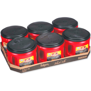 COFFEE, BLACK SILK, 24.2 OZ CANISTER, 6/CARTON by Folgers