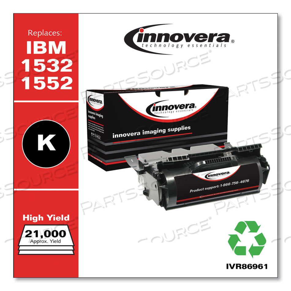 REMANUFACTURED BLACK HIGH-YIELD TONER, REPLACEMENT FOR 75P6960, 21,000 PAGE-YIELD by Innovera