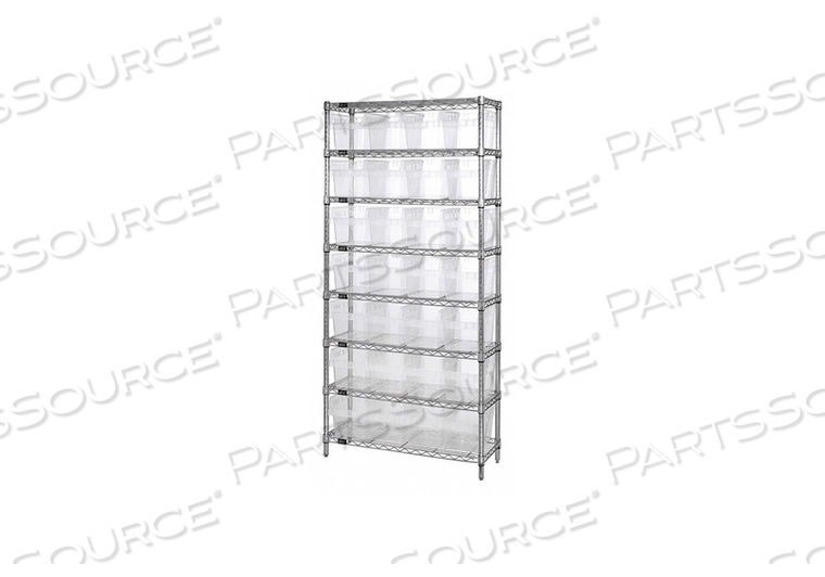 BIN SHELVING OVERALL 36 D CLEAR by Quantum Storage Systems