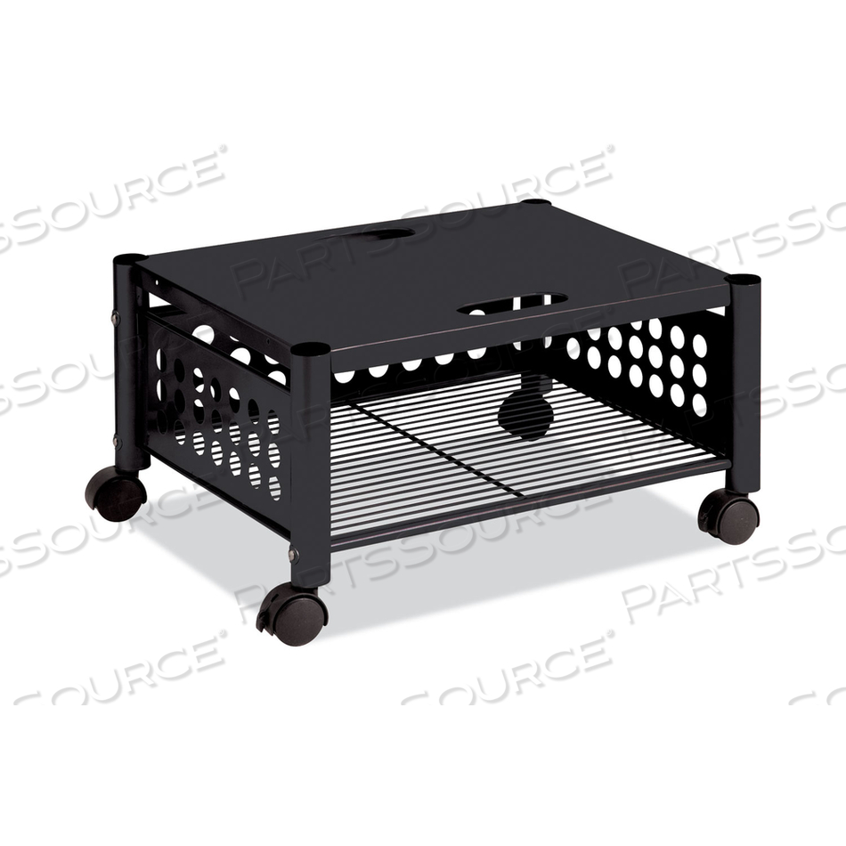 UNDERDESK MACHINE STAND, METAL, 2 SHELVES, 90 LB CAPACITY, 21.5" X 17.88" X 11.5", BLACK by Vertiflex UNDERDESK MACHINE STAND, METAL, 2 SHELVES, 90 LB CAPACITY, 21.5" X 17.88" X 11.5", BLACK by Vertiflex