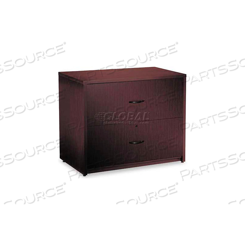 LATERAL FILE CABINET - 36W X 20D X 29H - DARK ESPRESSO - GENOA SERIES by Approved Vendor
