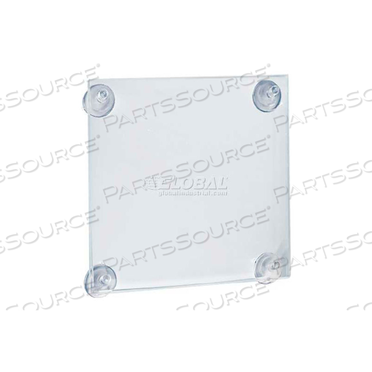 ACRYLIC SIGN HOLDER W/ SUCTION CUPS, 8.5" X 11" - PKG QTY 2 by Azar International