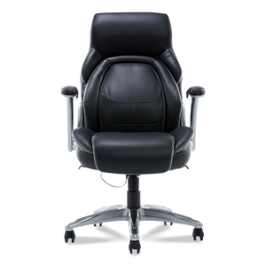 MANAGER CHAIR, SUPPORTS UP TO 275.6 LB, BLACK SEAT/BACK, SILVER BASE by Dormeo