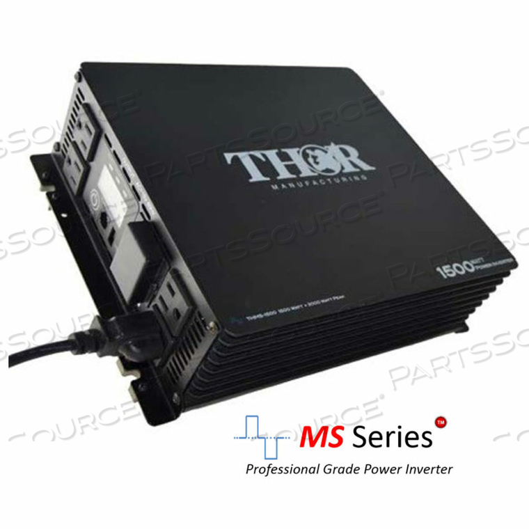 THOR, 1500 WATT CONTINUOUS/3000 WATT MAX POWER, 12 VOLT MODIFIED SINE WAVE POWER INVERTER 