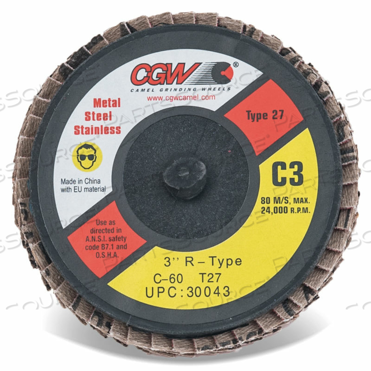 MINI QUICK CHANGE DISC TR 2" T27 80 GRIT CERAMIC 