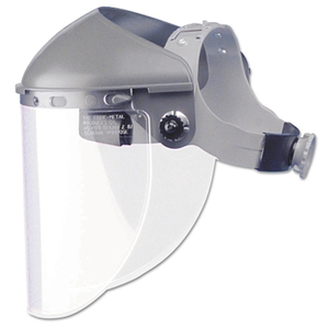 HIGH PERFORMANCE HARD HAT FACESHIELD HEADGEAR, 4 IN CROWN, 3C RATCHET by Fibre-Metal