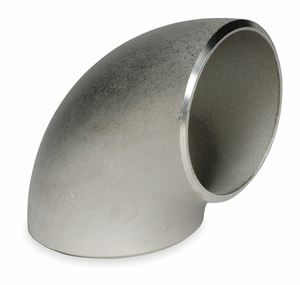 90° SHORT RADIUS ELBOW, 316L STAINLESS STEEL, 2 1/2 IN X 2 1/2 IN FITTING PIPE SIZE, 5 IN OVERALL LG by Smith-Cooper