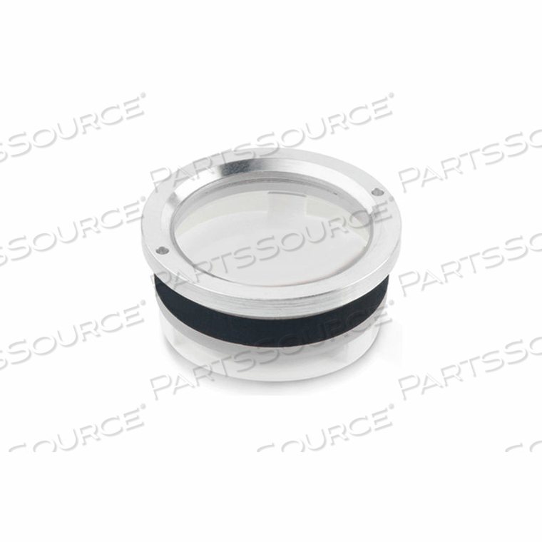 ALUMINUM PRESS FIT FLUID LEVEL SIGHT GLASS W/O INDICATOR - FITS 28MM (1.10") BORE by J.W. Winco ALUMINUM PRESS FIT FLUID LEVEL SIGHT GLASS W/O INDICATOR - FITS 28MM (1.10") BORE by J.W. Winco