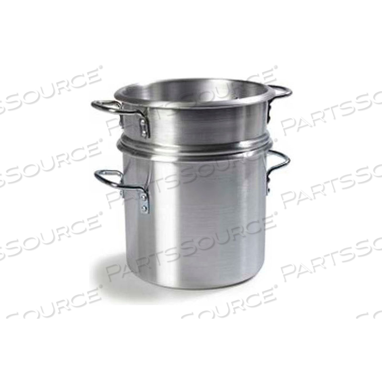 DOUBLE BOILER W/INSERT, 12 QT., ALUMINUM 