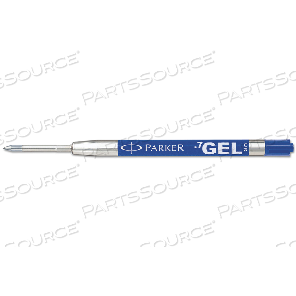 REFILL FOR PARKER RETRACTABLE GEL INK ROLLER BALL PENS, MEDIUM CONICAL TIP, BLUE INK by Parker