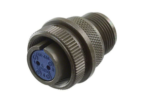 STRAIGHT PLUG CONNECTOR, ALUMINUM ALLOY HOUSING, DIALLYL-PHTHALATE DIELECTRIC, 3-PIN SOLDER, CLEAR, 500/700 VAC, STRAIGHT PLUG SHELL by Amphenol