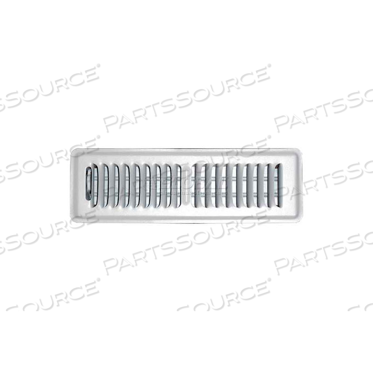 SPEEDI-GRILLE WHITE FLOOR REGISTER WITH 2 WAY DEFLECTION 2" X 10" by Applied Applications Int'l, LLC SPEEDI-GRILLE WHITE FLOOR REGISTER WITH 2 WAY DEFLECTION 2" X 10" by Applied Applications Int'l, LLC