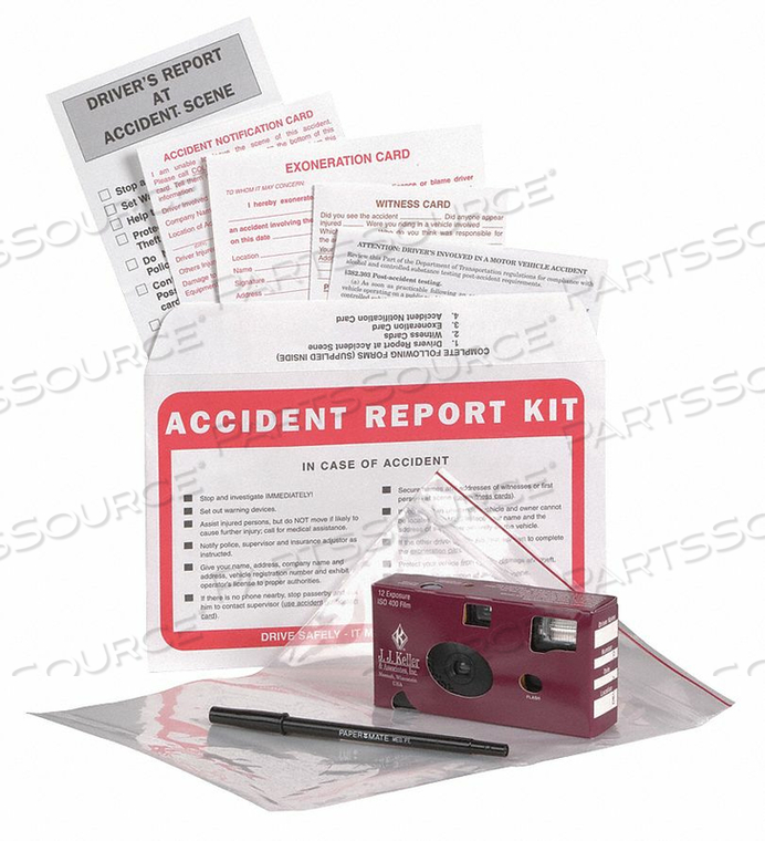 ACCIDENT REPORT KIT AUDIT/INVES/RECORDS by J.J. Keller & Associates ACCIDENT REPORT KIT AUDIT/INVES/RECORDS by J.J. Keller & Associates