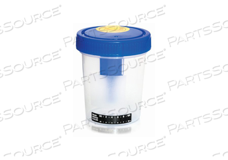 URINE SPECIMEN CONTAINER WITH INTEGRATED TRANSFER DEVICE POLYPROPYLENE 120 ML (4 OZ.) SCREW CAP STERILE (200 PER CASE) by McKesson URINE SPECIMEN CONTAINER WITH INTEGRATED TRANSFER DEVICE POLYPROPYLENE 120 ML (4 OZ.) SCREW CAP STERILE (200 PER CASE) by McKesson