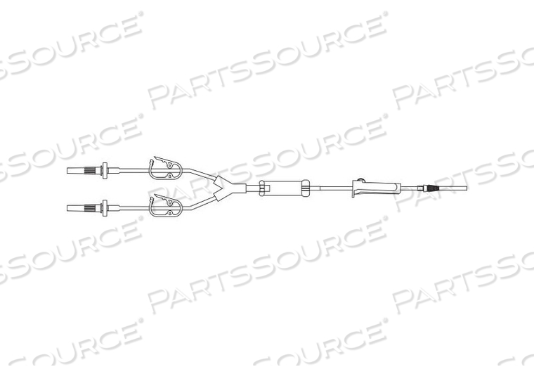 IRRIGATION SET, TUR/BLADDER Y-TYPE, 82" (2.1 M) 