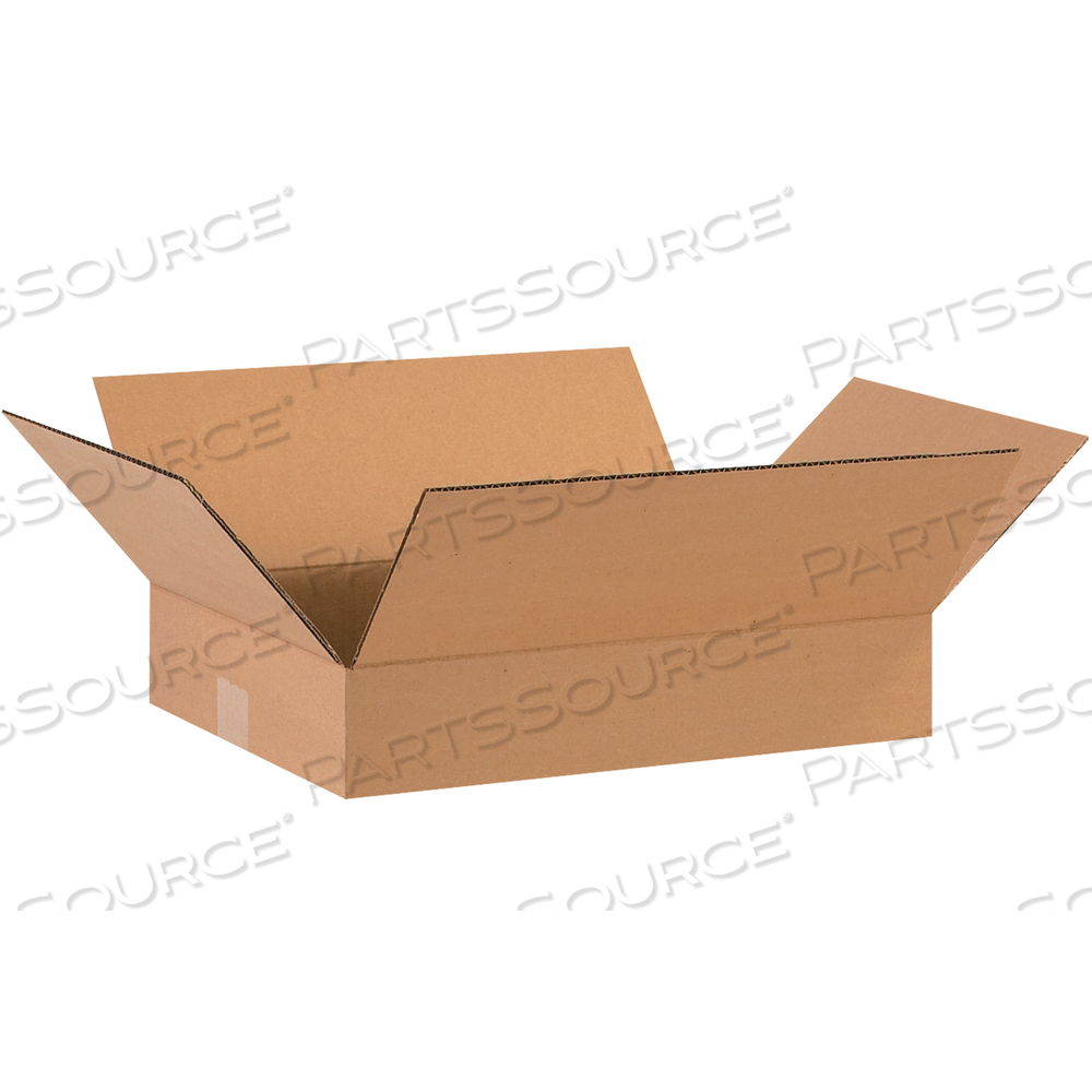 FLAT CORRUGATED BOXES, 16" X 12" X 3", KRAFT, 25/BUNDLE by BOX Partners (Box Acquisitions, LLC)