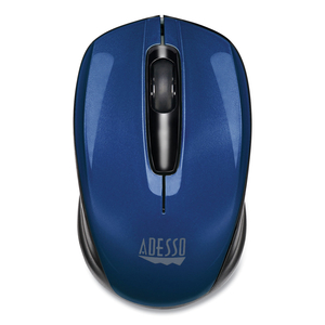 IMOUSE S50 WIRELESS MINI MOUSE, 2.4 GHZ FREQUENCY/33 FT WIRELESS RANGE, LEFT/RIGHT HAND USE, BLUE by Adesso, Inc.