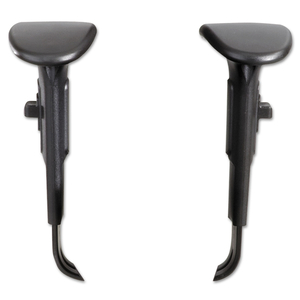 ADJUSTABLE T-PAD ARMS FOR SAFCO ALDAY AND VUE SERIES TASK CHAIRS AND STOOLS, 3.5 X 10.5 X 14, BLACK, 2/SET by Safco