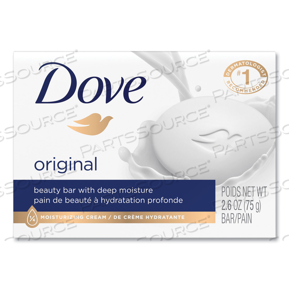 WHITE BEAUTY BAR, LIGHT SCENT, 2.6 OZ by Dove WHITE BEAUTY BAR, LIGHT SCENT, 2.6 OZ by Dove