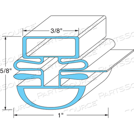 DOOR GASKET 26 1/2" X 28" 