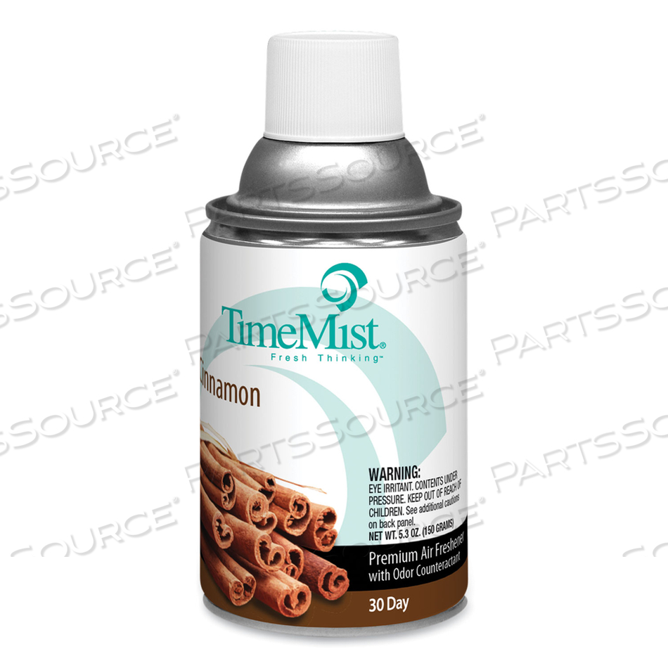 PREMIUM METERED AIR FRESHENER REFILL, CINNAMON, 6.6 OZ AEROSOL SPRAY by TimeMist