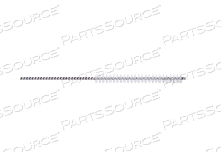 0.10" 8" L TWISTED STAINLESS STEEL ANTIMICROBIAL NYLON BRISTLE CHANNEL CLEANING BRUSH by Key Surgical