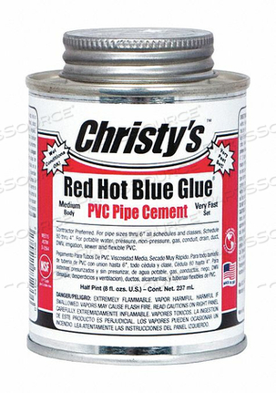 PVC CEMENT BLUE 8 OZ. by Christy's PVC CEMENT BLUE 8 OZ. by Christy's