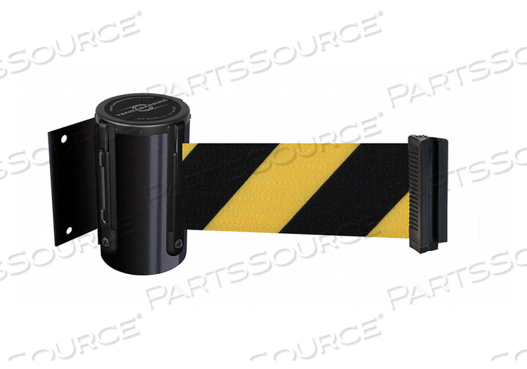 D0087 BELT BARRIER BLACK BELT YELLOW/BLACK by Tensabarrier D0087 BELT BARRIER BLACK BELT YELLOW/BLACK by Tensabarrier
