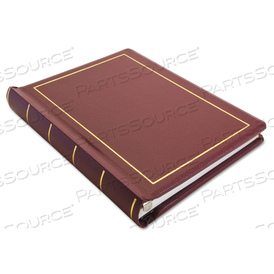 BINDER FOR CORPORATION MINUTES, 3 POSTS, 2" CAPACITY, 11 X 8.5, RED W/GOLD TRIM by Wilson Jones BINDER FOR CORPORATION MINUTES, 3 POSTS, 2" CAPACITY, 11 X 8.5, RED W/GOLD TRIM by Wilson Jones