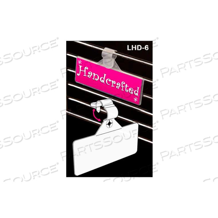 SECURE-LOK LABEL HOLDER, 1-1/4"L X 3"W, CLEAR by Clip Strip Corp.