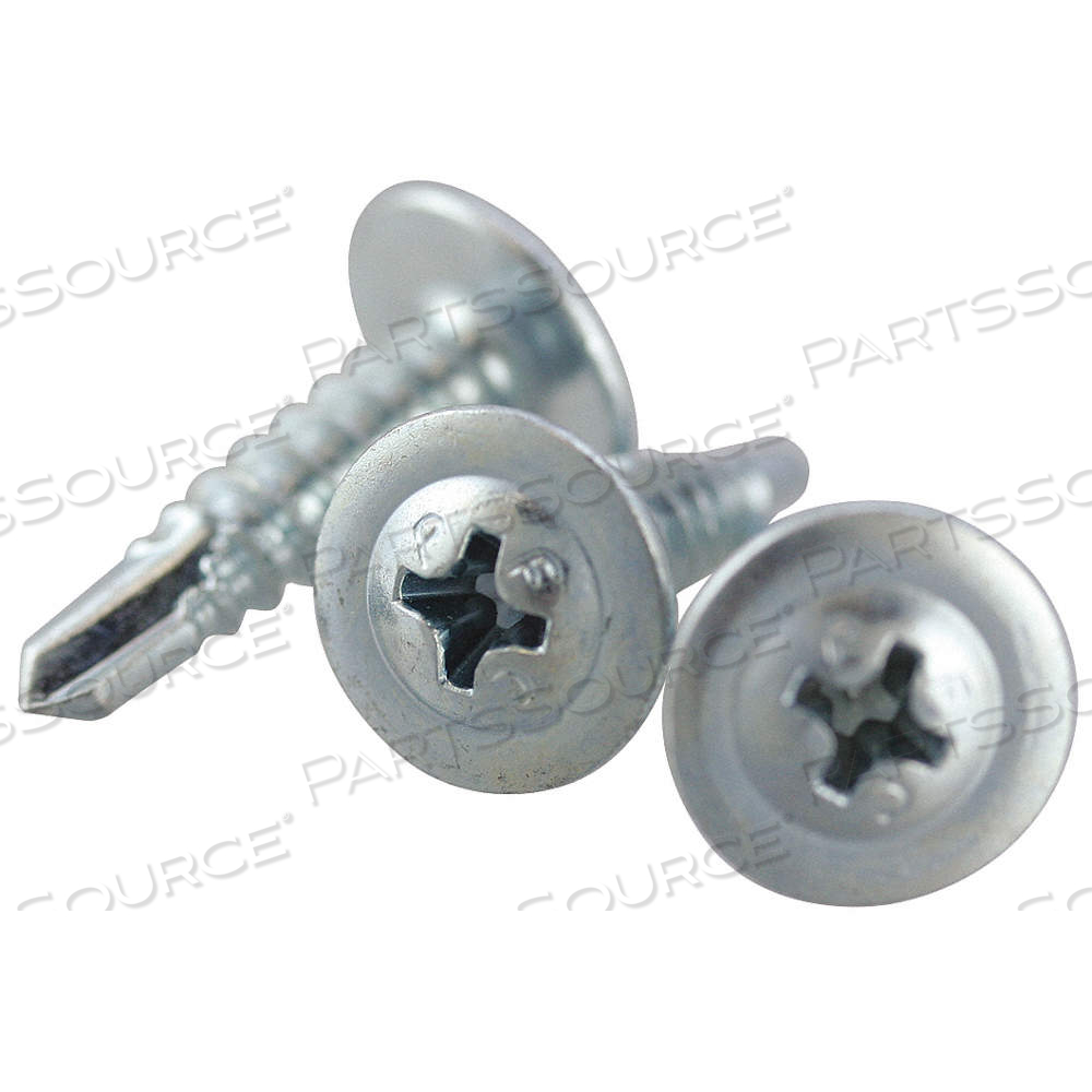 SELF DRILL SCREW, #10 SIZE, 3/4 IN LG, STEEL, ZINC PLATED, K-LATH, PHILLIPS by Approved Vendor
