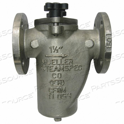 BASKET STRAINER 304 SS 4 FLANGED VITON by Mueller Steam Specialty