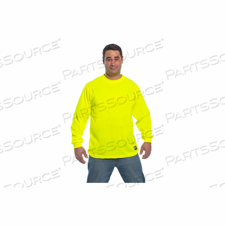 LONG SLEEVE T WITH PERIMETER INSECT GUARD, YELLOW, S 