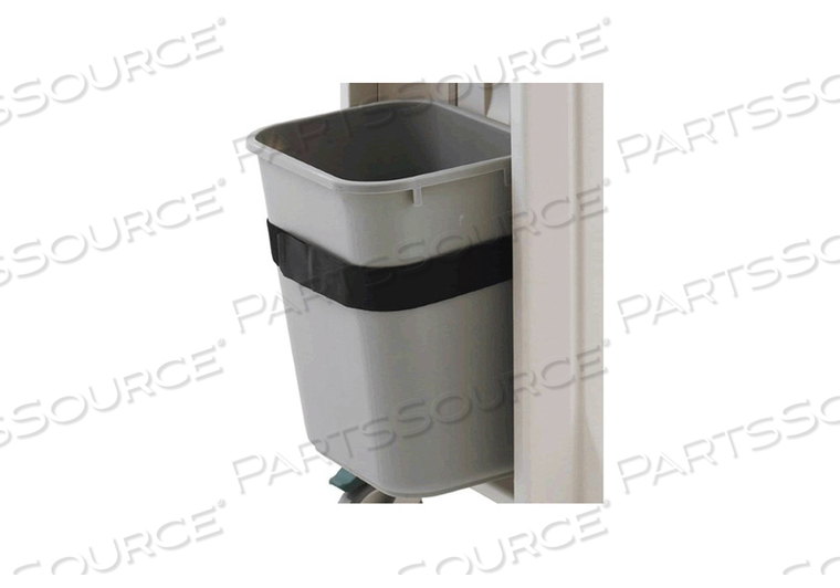 WASTE BASKET, PLASTIC, GRAY, 28 QT, 370 MM X 275 MM X 390 MM by Intermetro Industries (Emerson)