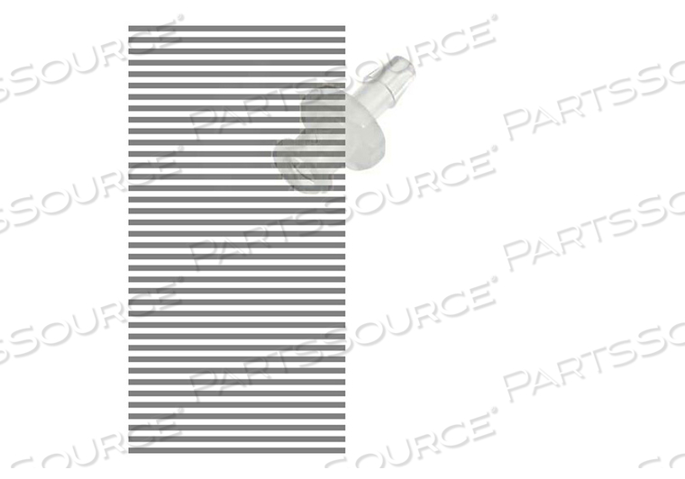 0.12" NYLON FITTING STRAIGHT FEMALE LUER TO HOSE BARB ADAPTER - WHITE by Cole-Parmer Instrument Company