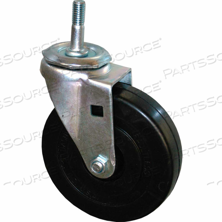 5" SWIVEL STEM CASTER WITH HARDWARE INCLUDES (1) CASTER AND (1) NUT by Rubbermaid Medical Division