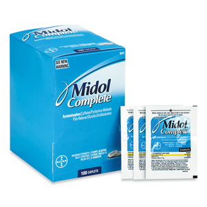 COMPLETE MENSTRUAL CAPLETS, TWO-PACK, 50 PACKS/BOX by Midol