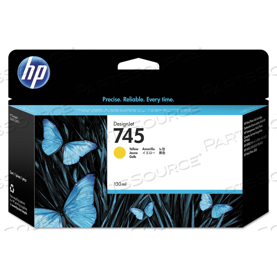 HP 745, (F9J96A) YELLOW ORIGINAL INK CARTRIDGE by HP (Hewlett-Packard)