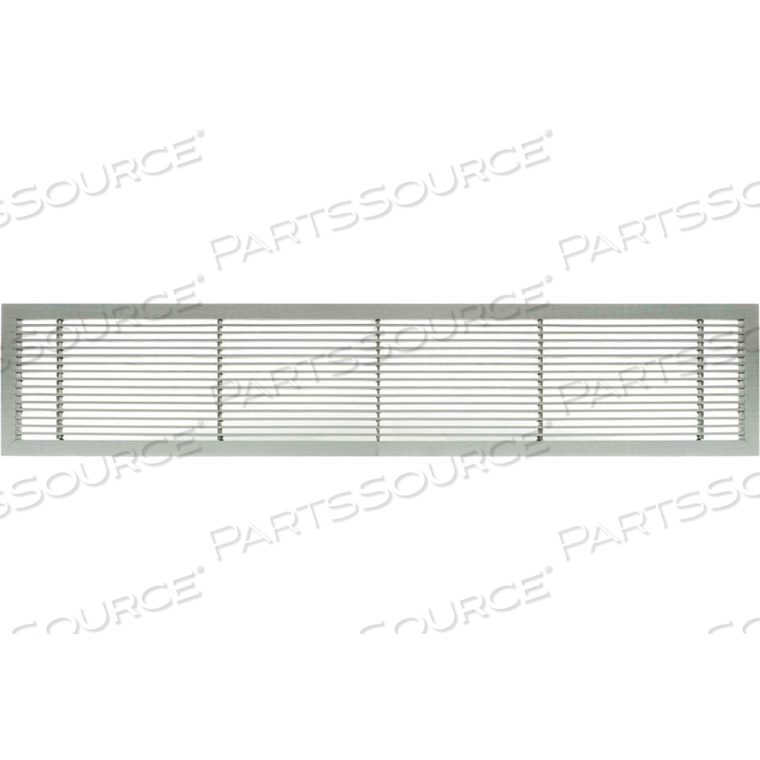 AG10 SERIES 10" X 10" SOLID ALUM FIXED BAR SUPPLY/RETURN AIR VENT GRILLE, BRUSHED SATIN 