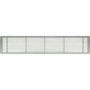 AG10 SERIES 10" X 10" SOLID ALUM FIXED BAR SUPPLY/RETURN AIR VENT GRILLE, BRUSHED SATIN by Giumenta Corp-Architectural Grille