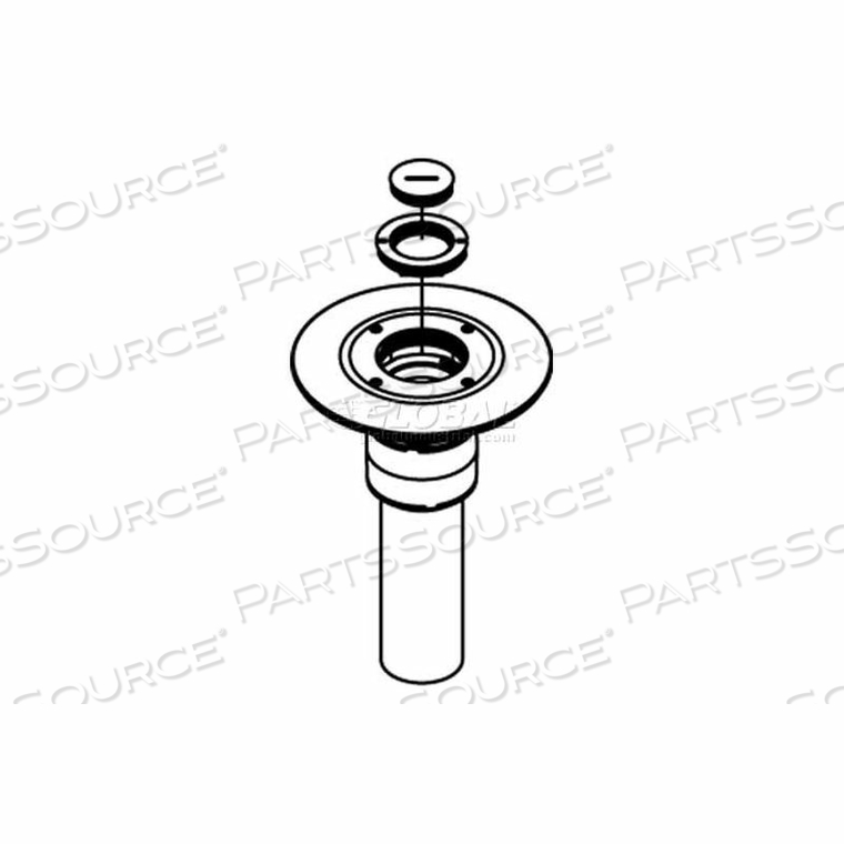 RC9AM2TCBK POKE-THRU FURNITURE FEED, 1-1/4" & 2" CONCENTRIC SCREW PLUG CONDUIT OPENINGS 