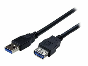 6 FT BLACK SUPERSPEED USB 3.0 EXTENSION CABLE A TO A - M/F - USB EXTENSION CABLE - 9 PIN USB TYPE A (M) TO 9 PIN USB TYPE A (F) - 6 FT ( USB / USB 2.0 / USB 3.0 ) - BLACK - FOR P/N: USB31GEHD, USB3SMDOCKHV by StarTech.com Ltd. 6 FT BLACK SUPERSPEED USB 3.0 EXTENSION CABLE A TO A - M/F - USB EXTENSION CABLE - 9 PIN USB TYPE A (M) TO 9 PIN USB TYPE A (F) - 6 FT ( USB / USB 2.0 / USB 3.0 ) - BLACK - FOR P/N: USB31GEHD, USB3SMDOCKHV by StarTech.com Ltd.