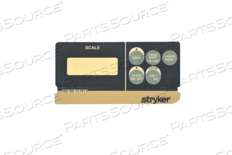 SCALE MODULE LABEL FOR FOOT BOARD ASSEMBLY SCALE MODULE LABEL FOR FOOT BOARD ASSEMBLY