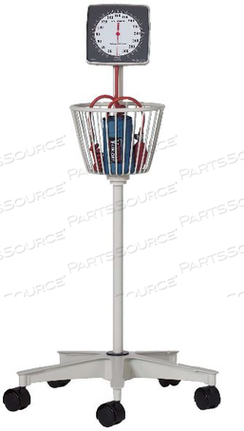 MOBILE ANEROID SPHYGMOMANOMETER, 300 MM HG, POLYESTER CUFF, NEUTRAL WHITE, BLUE CUFF, ADULT PATIENT, THIGH TARGET, DIAL DISPLAY, MEETS ANSI/ by W.A. Baum Co., Inc. MOBILE ANEROID SPHYGMOMANOMETER, 300 MM HG, POLYESTER CUFF, NEUTRAL WHITE, BLUE CUFF, ADULT PATIENT, THIGH TARGET, DIAL DISPLAY, MEETS ANSI/ by W.A. Baum Co., Inc.