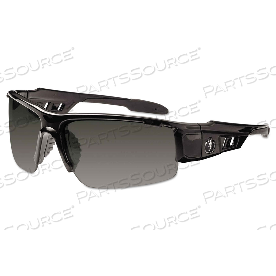 SKULLERZ DAGR SAFETY GLASSES, BLACK FRAME/SMOKE LENS, NYLON/POLYCARB by Ergodyne