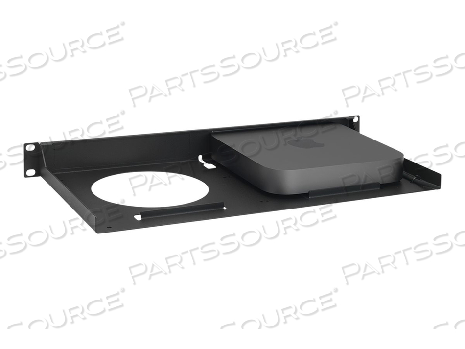 RACK MOUNTING KIT, BLACK, RAL 9004, 1U, 19", FOR APPLE MAC MINI by Rackmount.IT RACK MOUNTING KIT, BLACK, RAL 9004, 1U, 19", FOR APPLE MAC MINI by Rackmount.IT