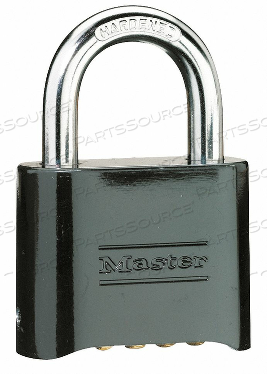 COMBINATION PADLOCK 1 1/2IN RECTGLE BLCK by Master Lock